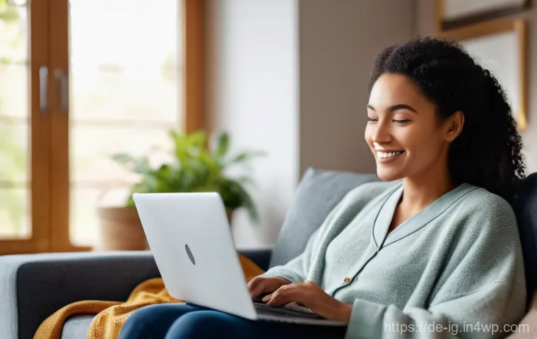 정신건강 관리에서의 원격 치료의 역할 - **Prompt 1: Serene Remote Therapy Session**
    A tranquil and cozy indoor setting. An adult woman, ...