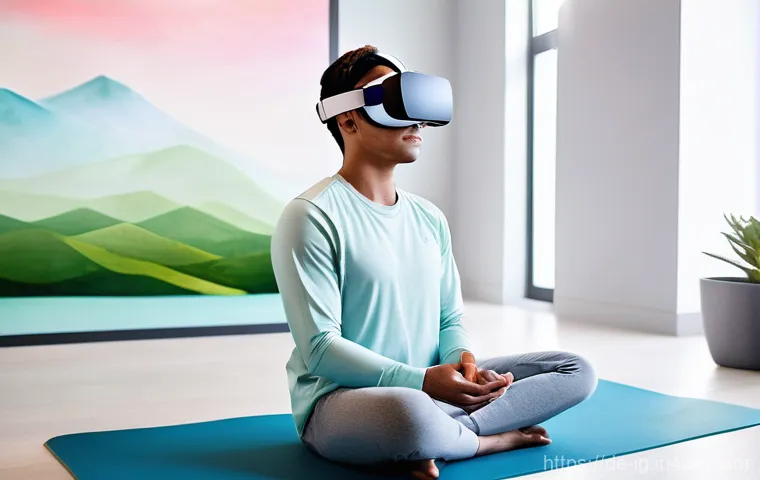 정신건강 관리에서의 원격 치료의 역할 - **Prompt 2: Engaging with a Digital Health Application (DiGA)**
    A young adult, casually dressed ...